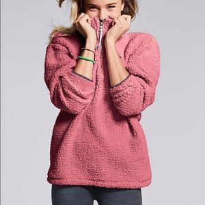 Victoria’s Secret pink mauve Sherpa pullover